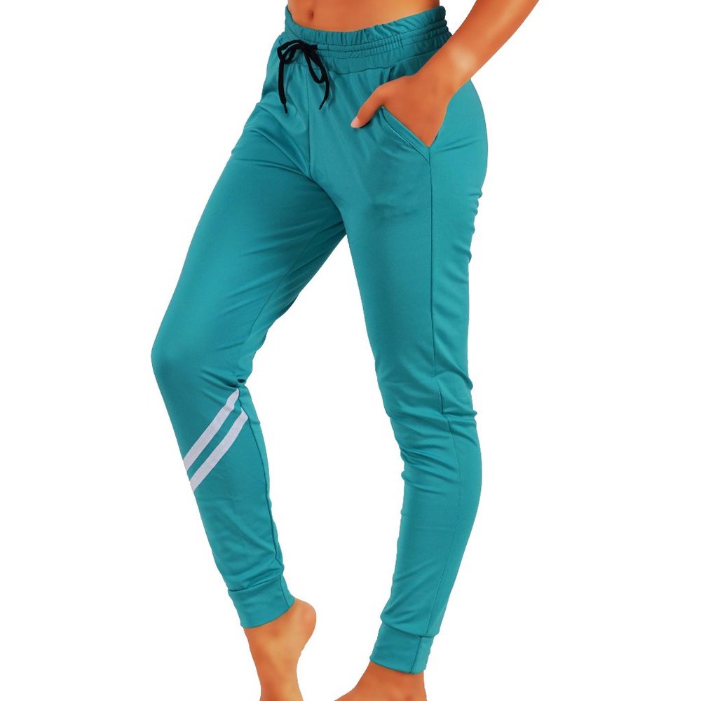 4pcs Set Full Length Joggers Sweatpants with Pockets and elastic waistband